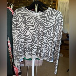 ANTISTAR Zebra Print Long Sleeve
